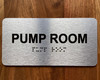 The Pump Room Ada Sign