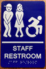 Staff Restroom Accessible Sign