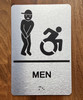 Men Accessible Ada Sign