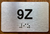 Apartment Number 9Z Ada Sign