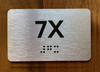Apartment Number 7X Compliance Sign