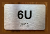 Apartment Number 6U Ada Sign