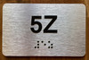 Apartment Number 5Z Safety Sign