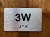 Apartment Number 3W Compliance Sign