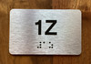 Apartment Number 1Z Safety Sign