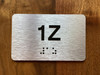 Apartment Number 1Z Compliance Sign