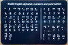 ADA Braille English Alphabet, Number And Punctuation Sign