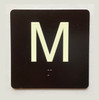 M 4X4 Sign with Raised Letters & Grade 2 Compliance Sign