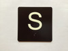 S 4X4 Sign with Raised Letters & Grade 2 Compliance Sign