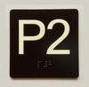 P2 Sign with Raised Letters Compliance Sign