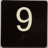 9 Sign with Raised Letters Sign