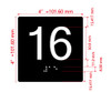 16 Sign with Raised Letters Hpd Sign
