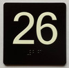 26 Sign with Raised Letters Ada Sign