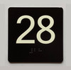 28 Sign with Raised Letters Compliance Sign