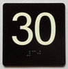 30 Sign with Raised Letters Ada Sign