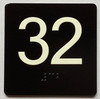 32 Sign with Raised Letters Ada Sign