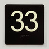 33 Sign with Raised Letters Compliance Sign