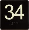 34 Sign with Raised Letters Sign