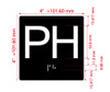 PH With Sign with Raised Letters Hpd Sign