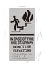 In Case Of Fire Use Stairway Do Not Use Elevator Hpd Sign