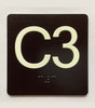 C3 Sign Elevator Jamb Plate Safety Sign