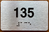 Apartment number 135 Sign