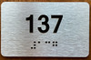 Apartment number 137 Sign