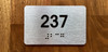 Apartment number 237 Safety Sign