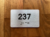 Apartment number 237 Compliance Sign