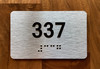 Apartment number 337 Safety Sign