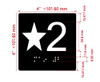 Star 3 Elevator Jamb Plate Ada Sign