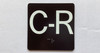 C-R Elevator Jamb Plate Safety Sign