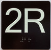 2R Elevator Jamb Plate Sign