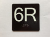 6R Elevator Jamb Plate Compliance Sign
