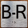 B-R Elevator Jamb Plate Sign