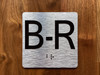 B-R Elevator Jamb Plate Compliance Sign