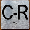 C R Elevator Jamb Plate Sign