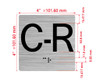 C R Elevator Jamb Plate Hpd Sign