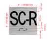 SC-R Elevator Jamb Plate Hpd Sign