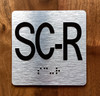 SC-R Elevator Jamb Plate Braille Sign