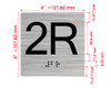 2R Elevator Jamb Plate Hpd Sign
