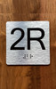2R Elevator Jamb Plate Safety Sign