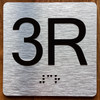 3R Elevator Jamb Plate Sign