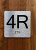 4R Elevator Jamb Plate Braille Sign
