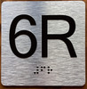 6R Elevator Jamb Plate Sign