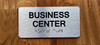 Business Center With Sign with Raised Letters Ada Sign