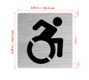 Accessible Symbol With Sign with Raised Letters Hpd Sign