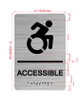 Accessible With Sign with Raised Letters Hpd Sign