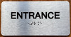 Entrance With Sign with Raised Letters Sign