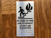 In Case Of Fire Use Stairway Do Not Use Elevators Safety Sign